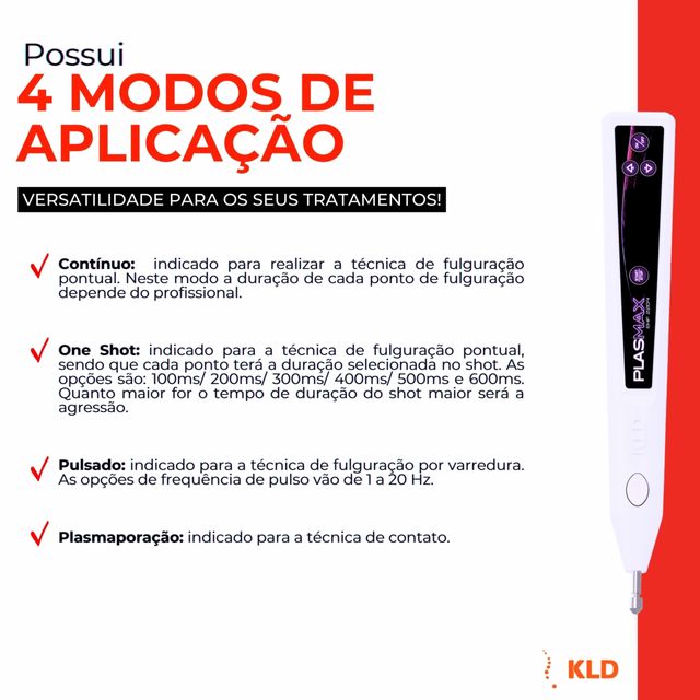 Plasmax KLD ─ Aparelho de Jato de Plasma Plasmax KLD ─ Aparelho de Jato de Plasma