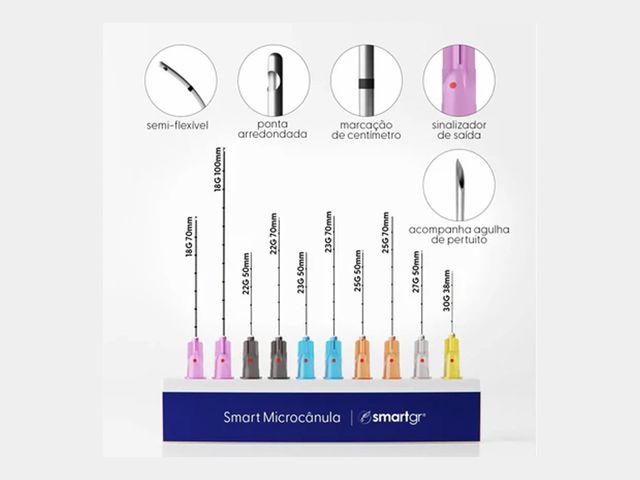 Microcânula Smart - 23G . 70mm - 10un - Smart GR