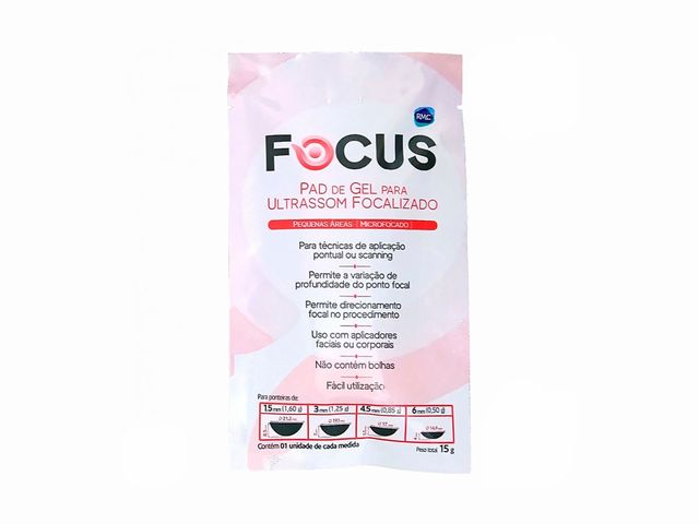 Focus - PAD de Gel para Ultrassom Microfocado - Pequenas Áreas - RMC