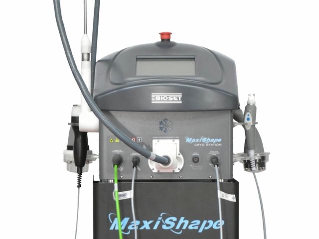MaxiShape Cryo Station Bioset - Aparelho de Radiofrequência, RF com Refrigeração, Ultracavitação e PSW e LED