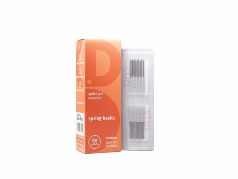 Agulhas Faciais para Acupuntura - Spring Basics - 0,18x8mm - DUX