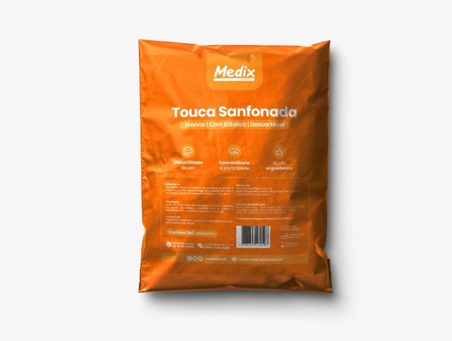 Touca Sanfonada Descartável – 100 Unidades – Medix Brasil Touca Sanfonada Descartável – 100 Unidades – Medix Brasil