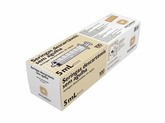 Seringa Luer Lock - Sem Agulha - Descarpack Seringa Luer Lock - Sem Agulha - Descarpack