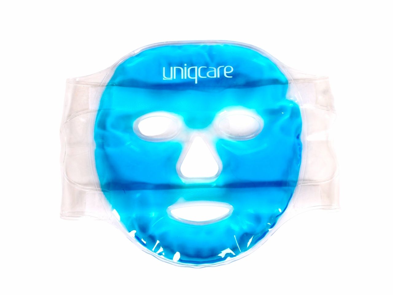 Máscara Térmica Gel - Facial - Azul - Uniqmed | ISP Saúde