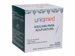 Agulha para Acupuntura - 0,30x75mm - 1000un - Uniqmed