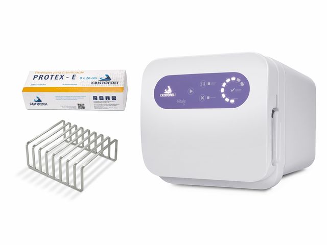 Kit Autoclave Vitale + Envelopes + Suporte para Envelopes - Cristófoli