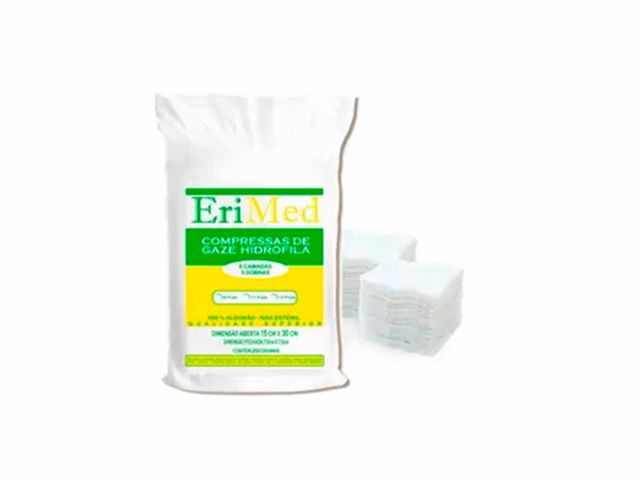 Compressa de Gaze Hidrófila – 11 Fios – EriMed Compressa de Gaze Hidrófila – 11 Fios – EriMed