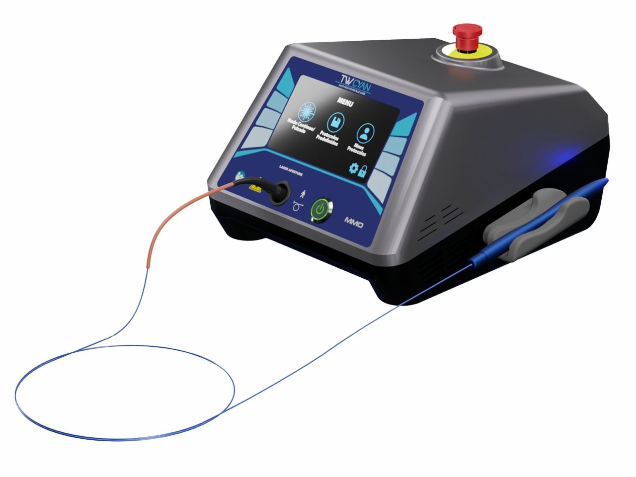 TW Cyan – Laser Cirúrgico Azul de Alta Potência – MM Optics | ISP