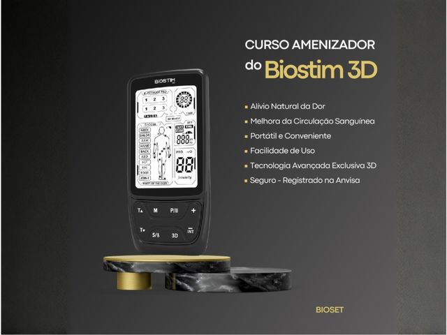 Biostim 3D Amenizador – Equipamento para Redução de Dor em Tatuagem (ANVISA)