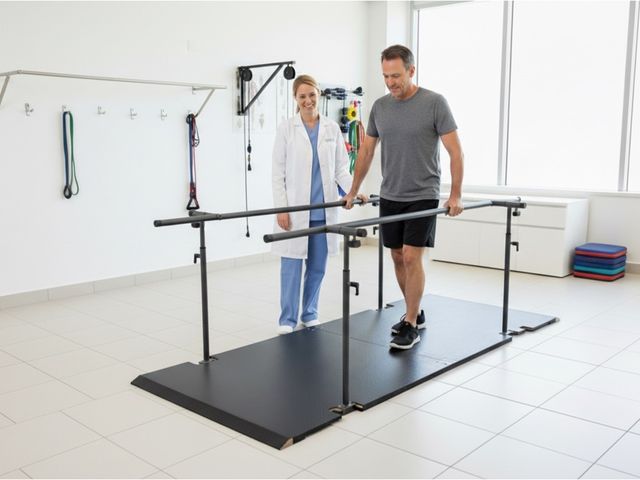 Barra Paralela para Fisioterapia c/ Piso - Arktus