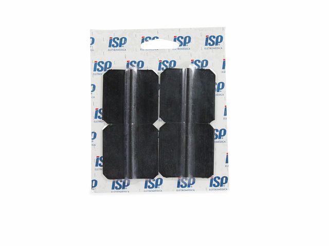 Eletrodo de Silicone Condutivo ─ 5x5cm ─ 4un ─ ASX
