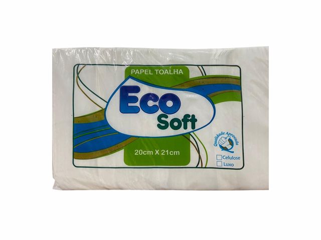 Papel Toalha Descartável – Interfolha – 500 Folhas . 20x20cm – Ecosoft