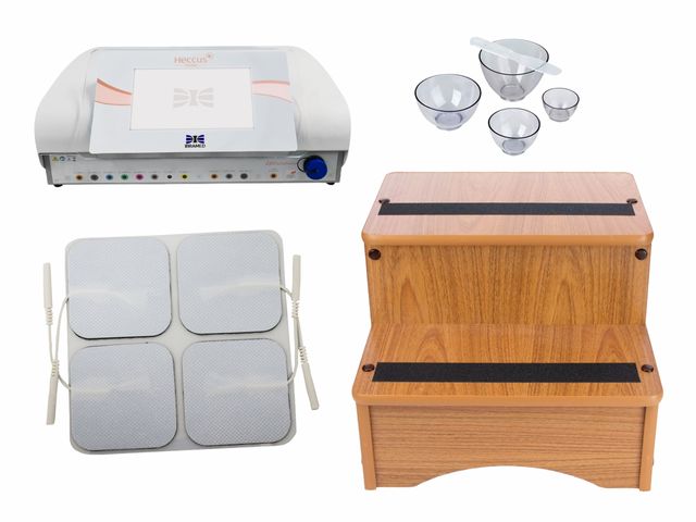 Heccus Turbo Ibramed + Escada Clínica + 4 eletrodos 5x5 + Kit Cubetas