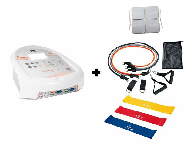 Neurodyn II + Eletrodo Adesivo + Kit Tubing e Mini Band com 3 Intensidades  - Ibramed