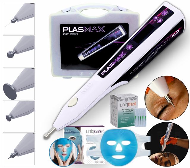 Plasmax + máscara descartável + máscara gel  + agulha - Kld Biosistemas