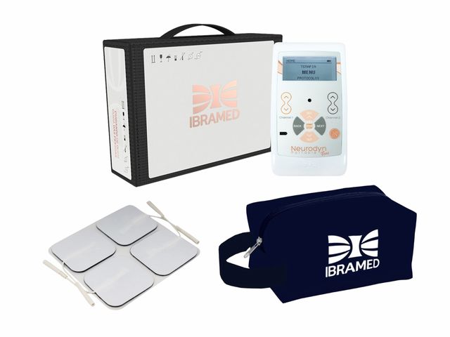 Neurodyn Portátil TENS + Eletrodo 5x5 cm + Necessaire – Ibramed Neurodyn Portátil TENS + Eletrodo 5x5 cm + Necessaire – Ibramed