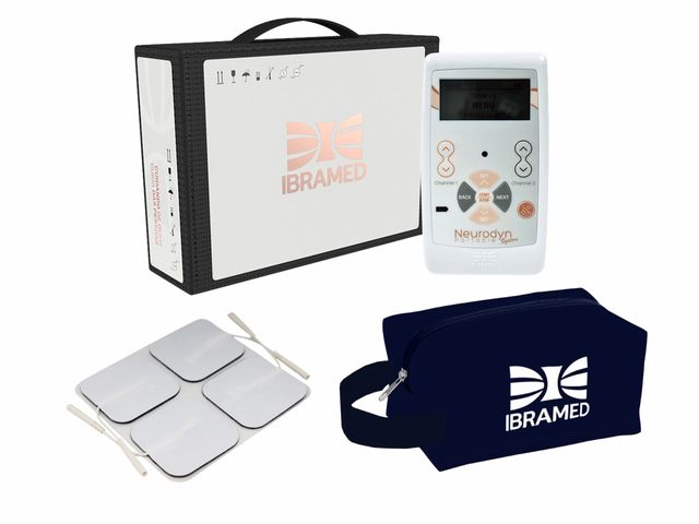 Neurodyn Portátil System + Eletrodo 5x5 cm + Necessaire – Ibramed Neurodyn Portátil System + Eletrodo 5x5 cm + Necessaire – Ibramed
