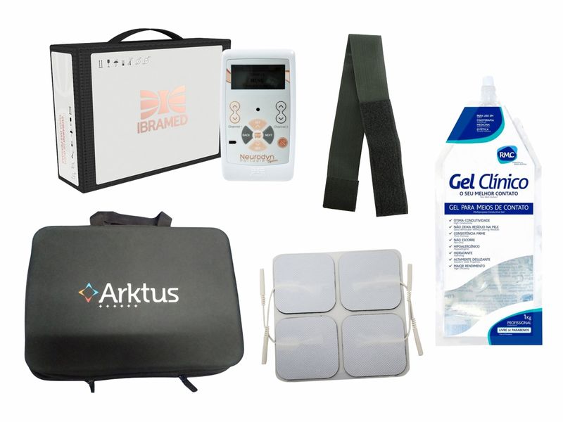 Neurodyn Portatil + Eletrodo + Cinta Fixacao + Gel Condutor + Maleta - Ibramed