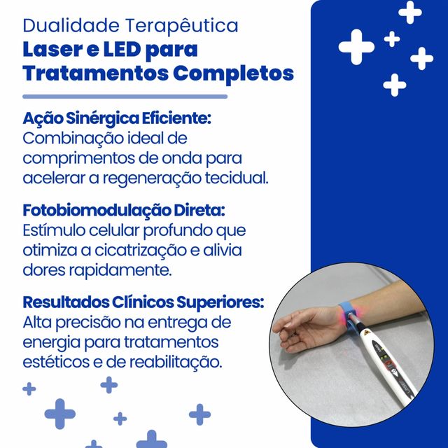 LASER DUO LASERTERAPIA PORTATI + MALETA DE PROTECAO - MM OPTICS